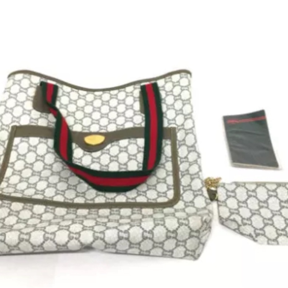 Gucci Plus Sherry line GG Plus Shoulder Tote Bag